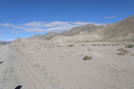 Písečné duny v Tibetu