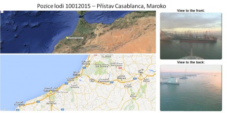 Pozice lodi 10012015 - Přístav Casablanca, Mariko
