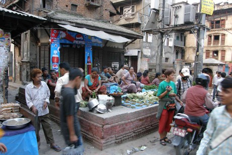 Tržnice v Kátmandú
