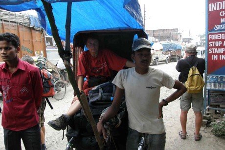 doprava rikšemi v Nepálu