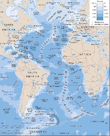 mapa atlantik
